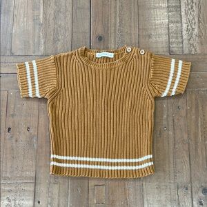 Fin & Vince heritage Knit short Sleeve Sweater kids 4-5 years chunky knit